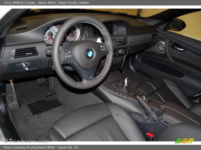 Alpine White / Black Novillo Leather 2011 BMW M3 Sedan