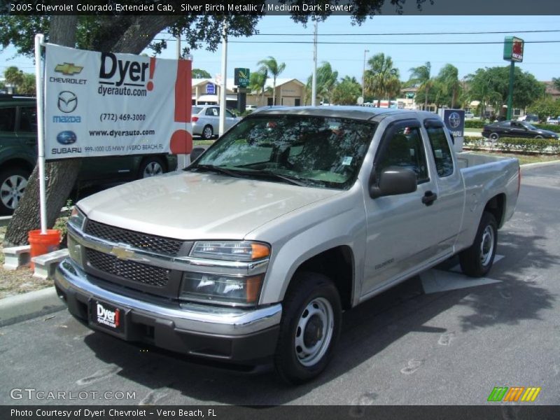 Silver Birch Metallic / Medium Dark Pewter 2005 Chevrolet Colorado Extended Cab