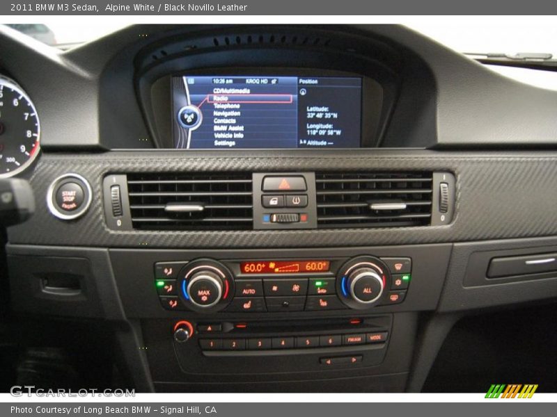 Alpine White / Black Novillo Leather 2011 BMW M3 Sedan
