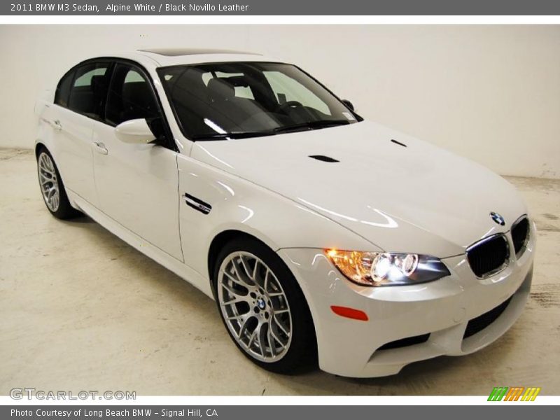 Alpine White / Black Novillo Leather 2011 BMW M3 Sedan