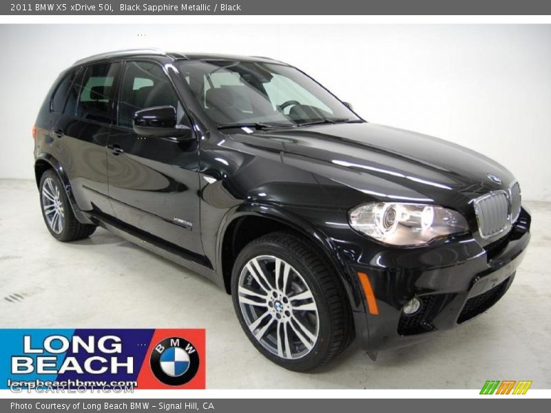 Black Sapphire Metallic / Black 2011 BMW X5 xDrive 50i
