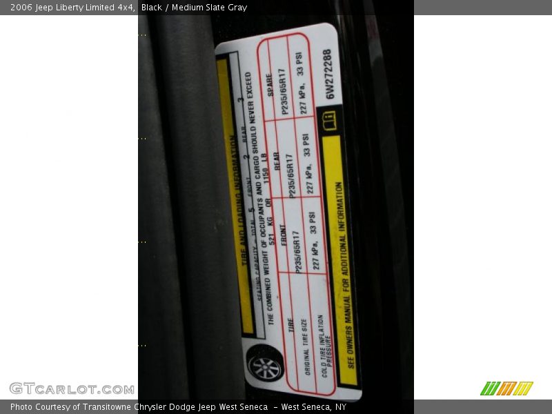 Black / Medium Slate Gray 2006 Jeep Liberty Limited 4x4