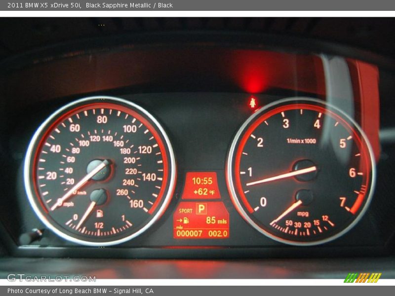 Black Sapphire Metallic / Black 2011 BMW X5 xDrive 50i