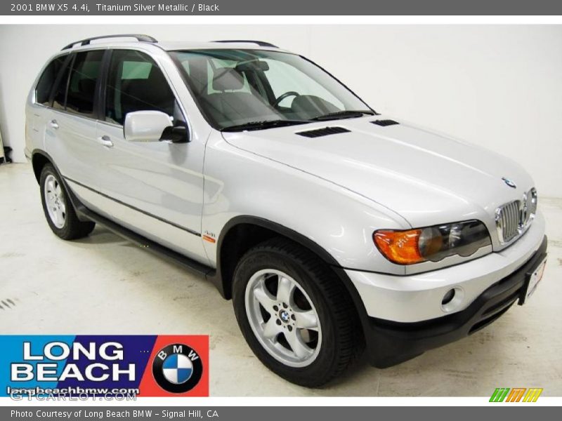 Titanium Silver Metallic / Black 2001 BMW X5 4.4i