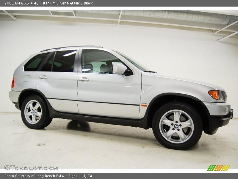 Titanium Silver Metallic / Black 2001 BMW X5 4.4i