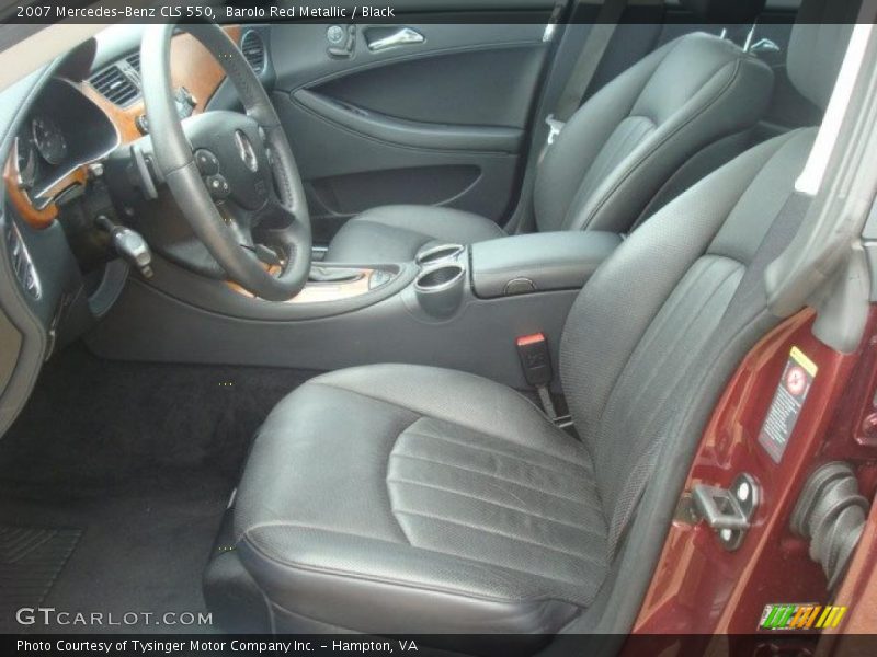 Barolo Red Metallic / Black 2007 Mercedes-Benz CLS 550