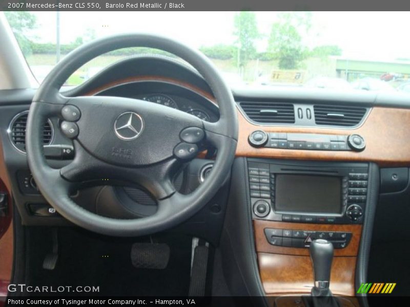 Barolo Red Metallic / Black 2007 Mercedes-Benz CLS 550