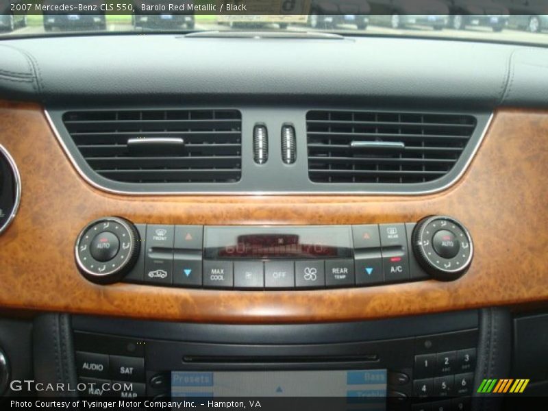 Barolo Red Metallic / Black 2007 Mercedes-Benz CLS 550