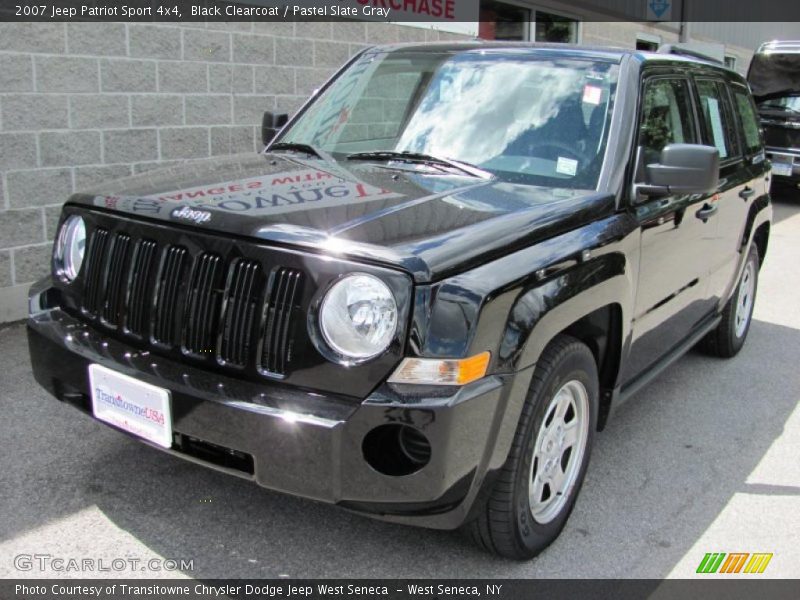 Black Clearcoat / Pastel Slate Gray 2007 Jeep Patriot Sport 4x4