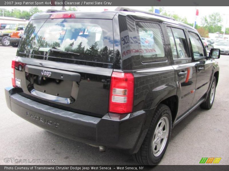 Black Clearcoat / Pastel Slate Gray 2007 Jeep Patriot Sport 4x4