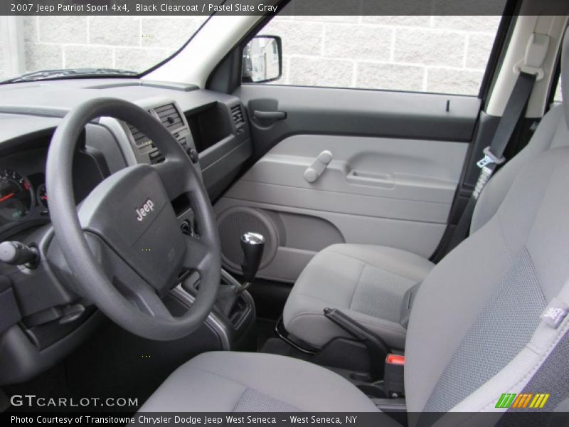 Black Clearcoat / Pastel Slate Gray 2007 Jeep Patriot Sport 4x4