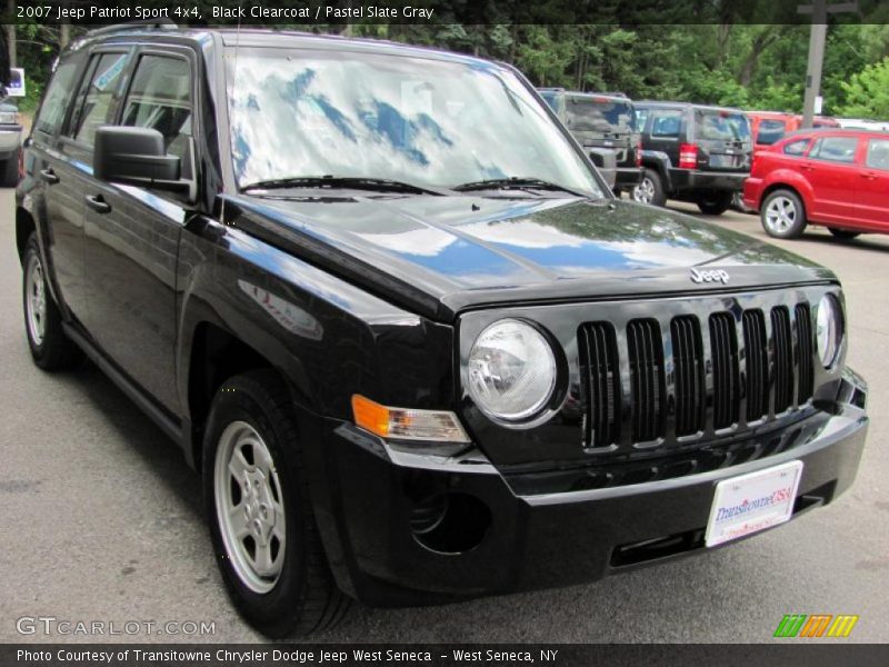 Black Clearcoat / Pastel Slate Gray 2007 Jeep Patriot Sport 4x4
