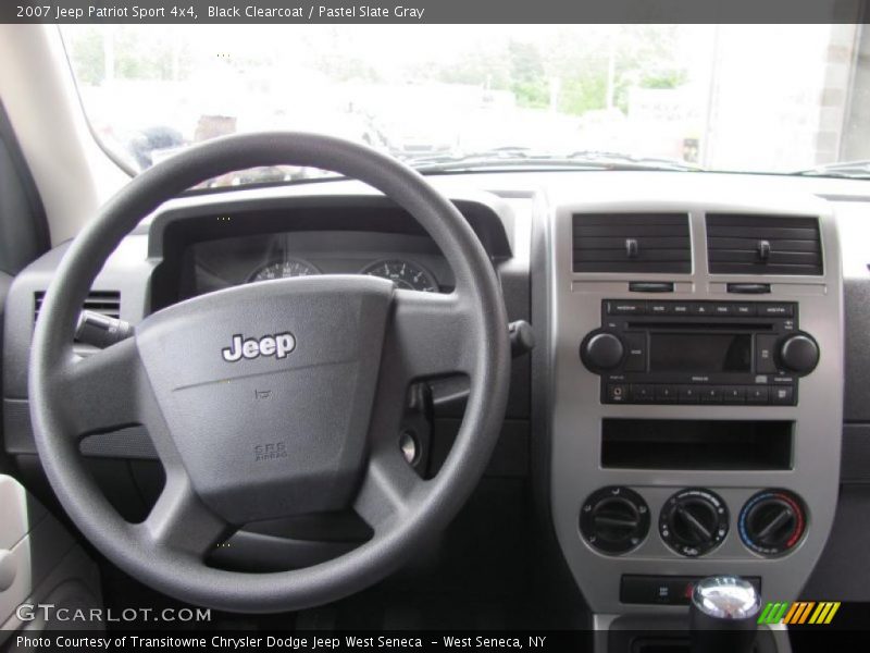 Black Clearcoat / Pastel Slate Gray 2007 Jeep Patriot Sport 4x4