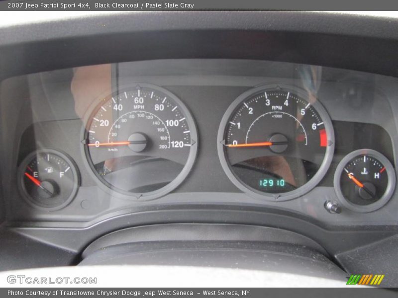 Black Clearcoat / Pastel Slate Gray 2007 Jeep Patriot Sport 4x4