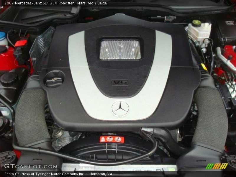 Mars Red / Beige 2007 Mercedes-Benz SLK 350 Roadster