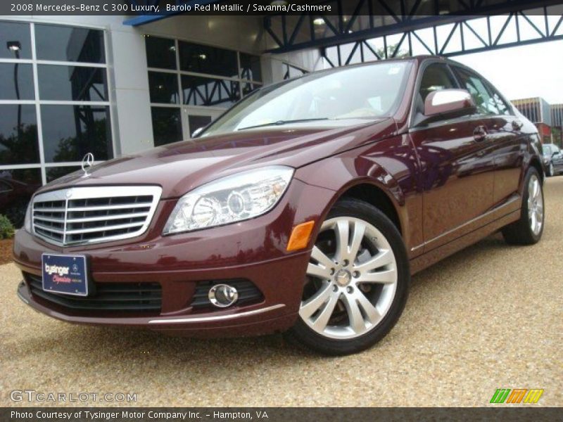 Barolo Red Metallic / Savanna/Cashmere 2008 Mercedes-Benz C 300 Luxury