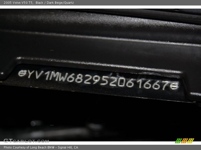 Black / Dark Beige/Quartz 2005 Volvo V50 T5