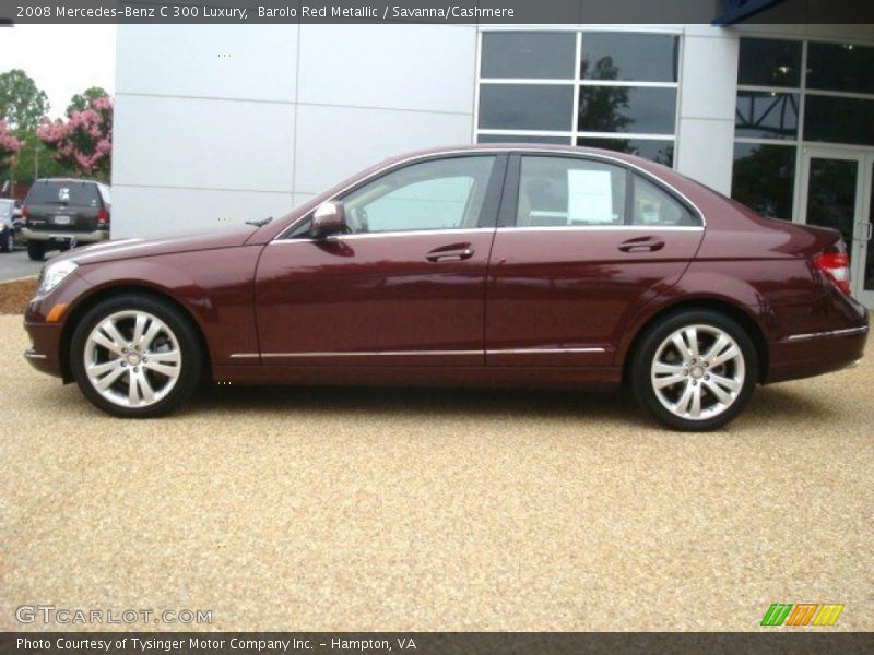 Barolo Red Metallic / Savanna/Cashmere 2008 Mercedes-Benz C 300 Luxury