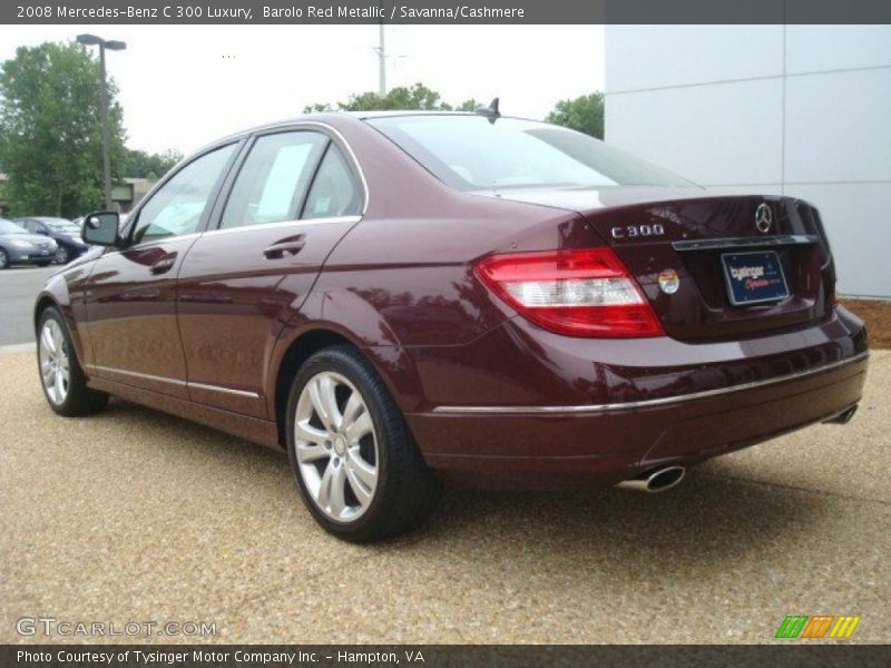 Barolo Red Metallic / Savanna/Cashmere 2008 Mercedes-Benz C 300 Luxury