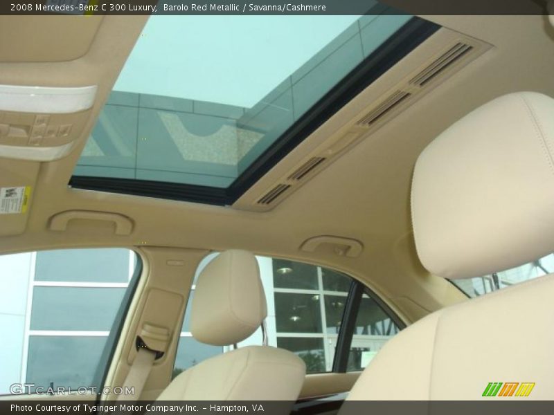 Barolo Red Metallic / Savanna/Cashmere 2008 Mercedes-Benz C 300 Luxury