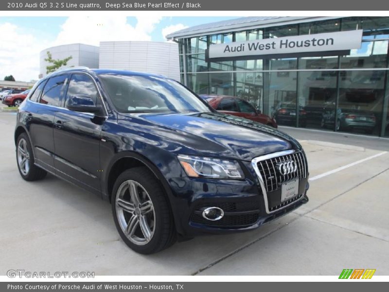 Deep Sea Blue Pearl Effect / Black 2010 Audi Q5 3.2 S Line quattro