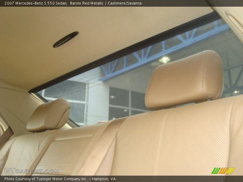 Barolo Red Metallic / Cashmere/Savanna 2007 Mercedes-Benz S 550 Sedan