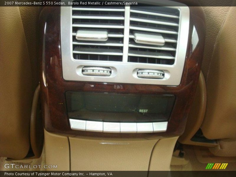 Barolo Red Metallic / Cashmere/Savanna 2007 Mercedes-Benz S 550 Sedan