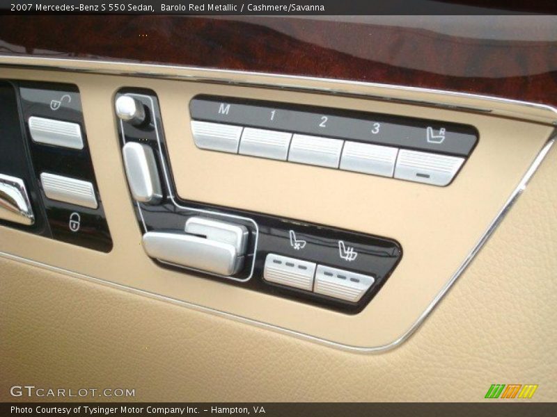 Barolo Red Metallic / Cashmere/Savanna 2007 Mercedes-Benz S 550 Sedan
