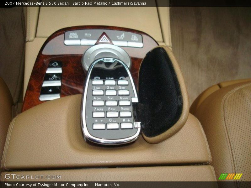Barolo Red Metallic / Cashmere/Savanna 2007 Mercedes-Benz S 550 Sedan