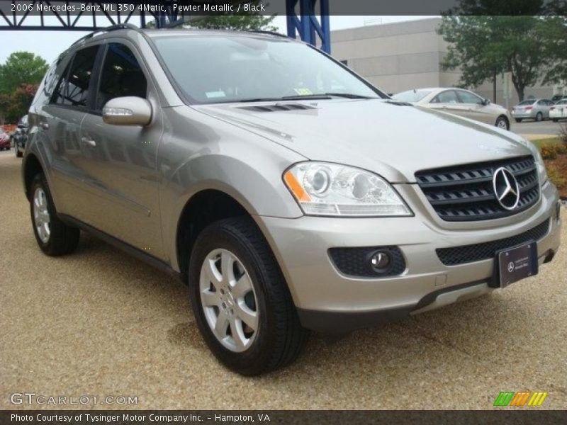 Pewter Metallic / Black 2006 Mercedes-Benz ML 350 4Matic