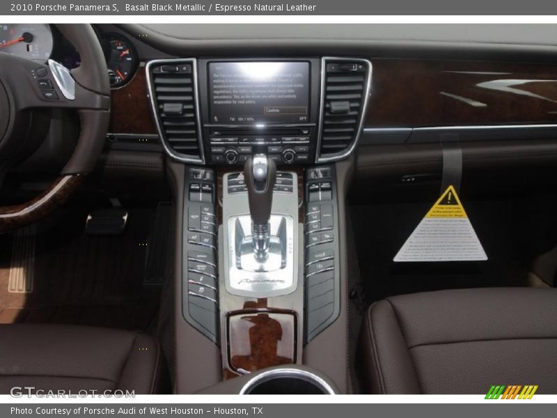 Basalt Black Metallic / Espresso Natural Leather 2010 Porsche Panamera S