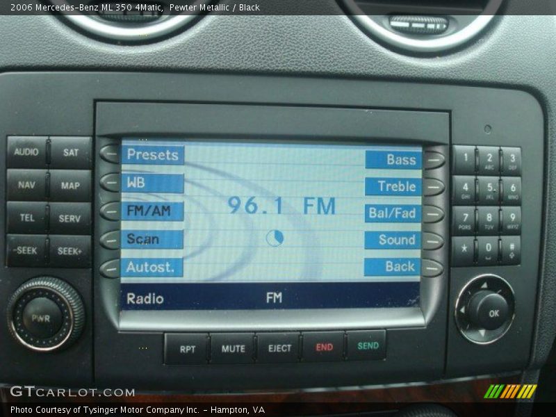 Pewter Metallic / Black 2006 Mercedes-Benz ML 350 4Matic