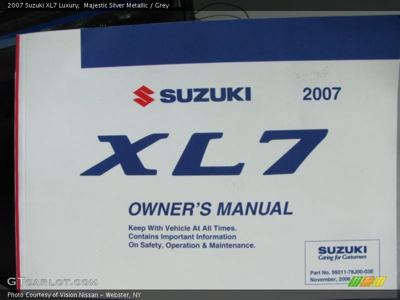 Majestic Silver Metallic / Grey 2007 Suzuki XL7 Luxury