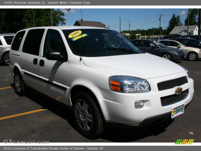 Summit White / Medium Gray 2008 Chevrolet Uplander LS