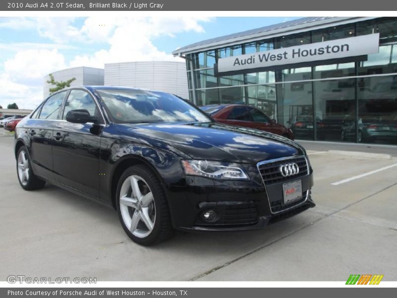 Brilliant Black / Light Gray 2010 Audi A4 2.0T Sedan