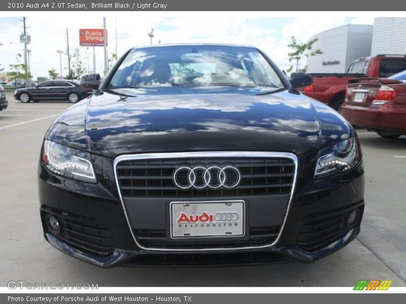 Brilliant Black / Light Gray 2010 Audi A4 2.0T Sedan