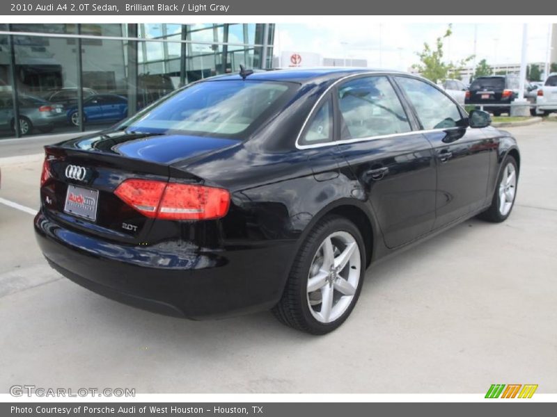 Brilliant Black / Light Gray 2010 Audi A4 2.0T Sedan