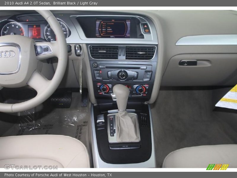 Brilliant Black / Light Gray 2010 Audi A4 2.0T Sedan