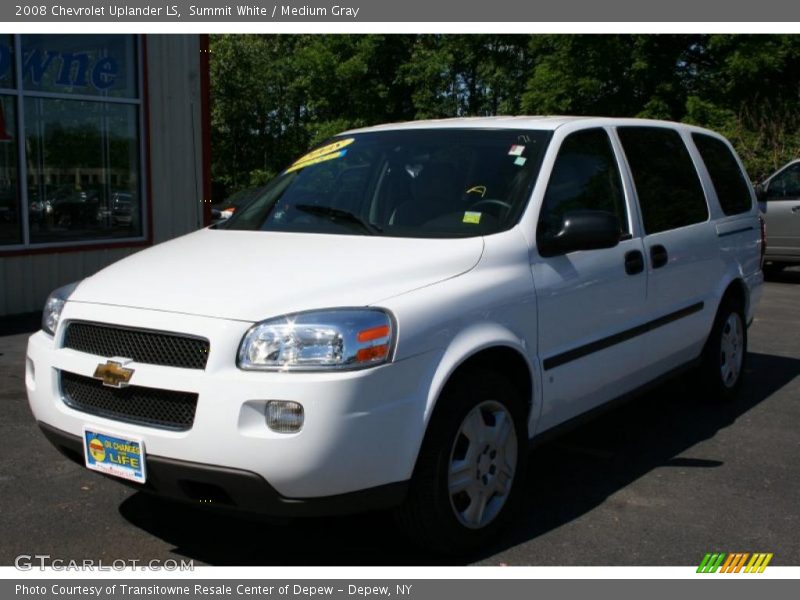 Summit White / Medium Gray 2008 Chevrolet Uplander LS