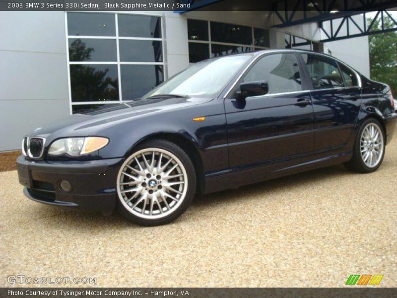 Black Sapphire Metallic / Sand 2003 BMW 3 Series 330i Sedan