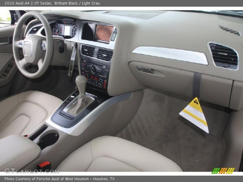 Brilliant Black / Light Gray 2010 Audi A4 2.0T Sedan
