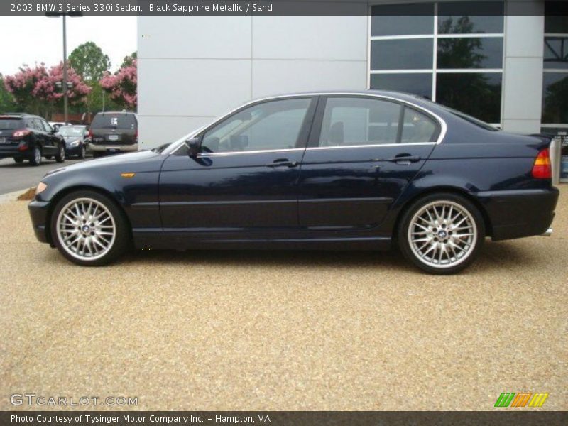 Black Sapphire Metallic / Sand 2003 BMW 3 Series 330i Sedan