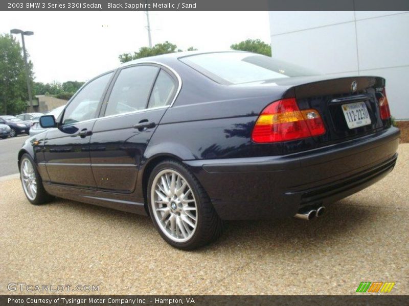 Black Sapphire Metallic / Sand 2003 BMW 3 Series 330i Sedan