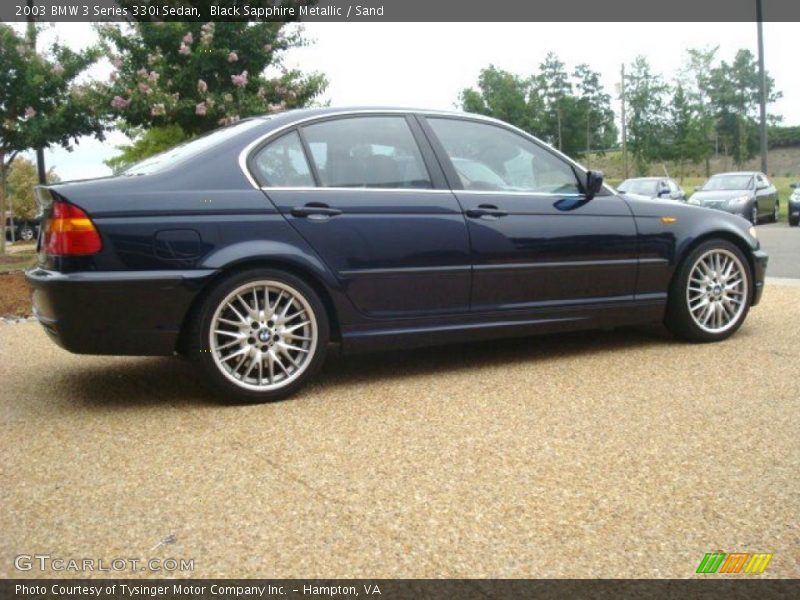 Black Sapphire Metallic / Sand 2003 BMW 3 Series 330i Sedan