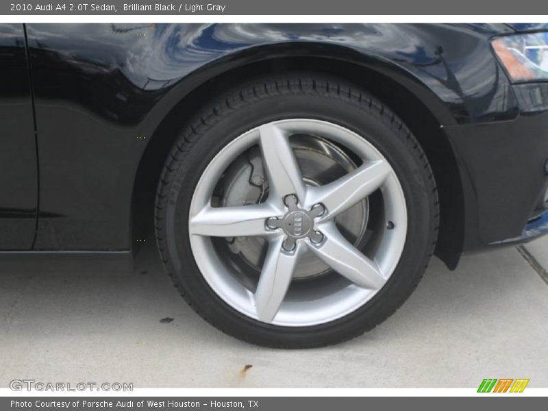 Brilliant Black / Light Gray 2010 Audi A4 2.0T Sedan