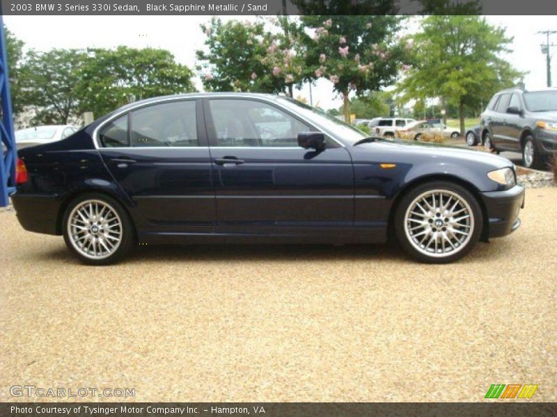 Black Sapphire Metallic / Sand 2003 BMW 3 Series 330i Sedan