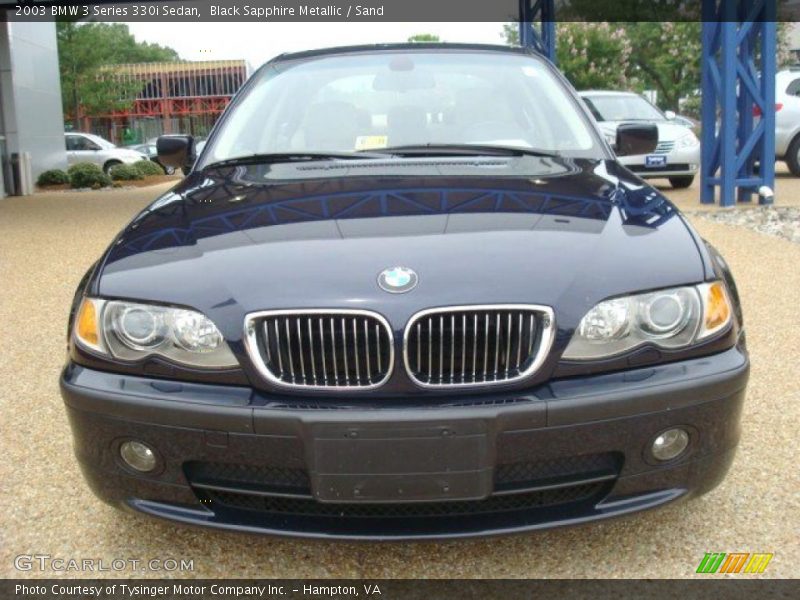 Black Sapphire Metallic / Sand 2003 BMW 3 Series 330i Sedan