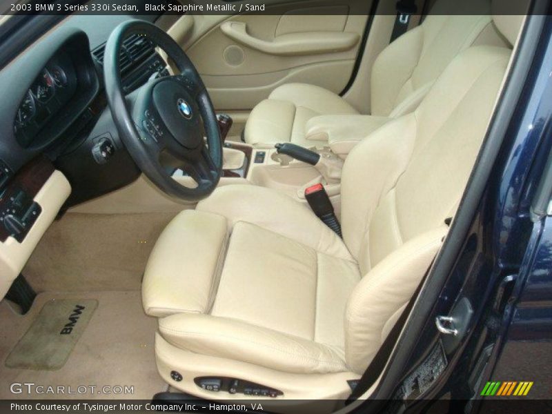Black Sapphire Metallic / Sand 2003 BMW 3 Series 330i Sedan