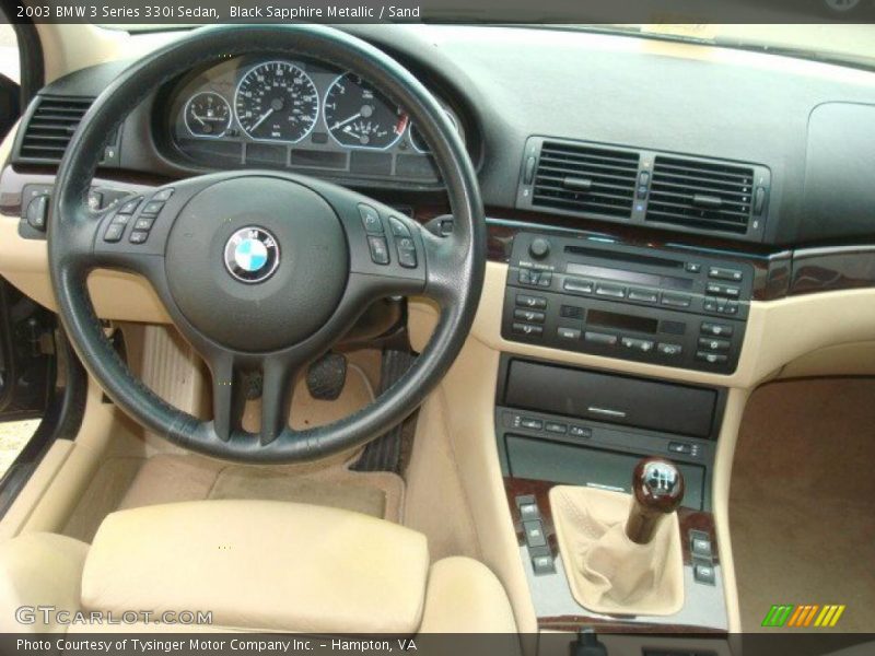 Black Sapphire Metallic / Sand 2003 BMW 3 Series 330i Sedan