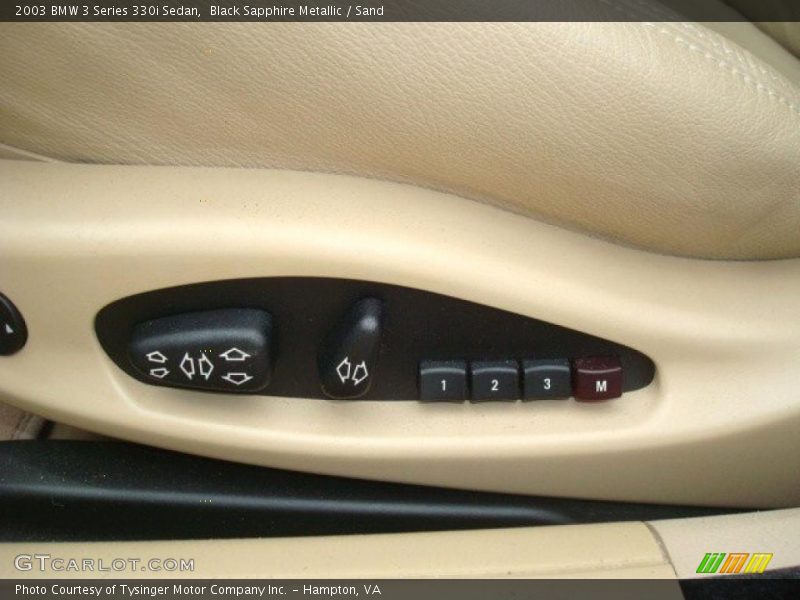 Black Sapphire Metallic / Sand 2003 BMW 3 Series 330i Sedan